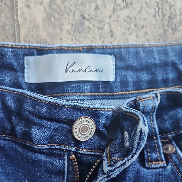 KanCan Dark Blue Distressed Skinny Jeans - Picture 3 of 11